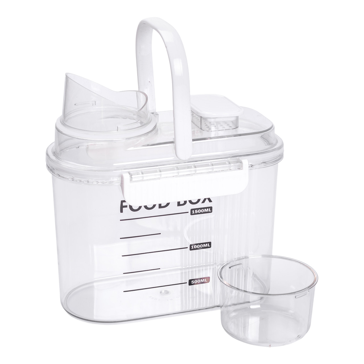 Контейнер для зберігання сипучих продуктів 20х11х22 см з дозатором і мірною шкалою ємність для круп 2л HP-27-13