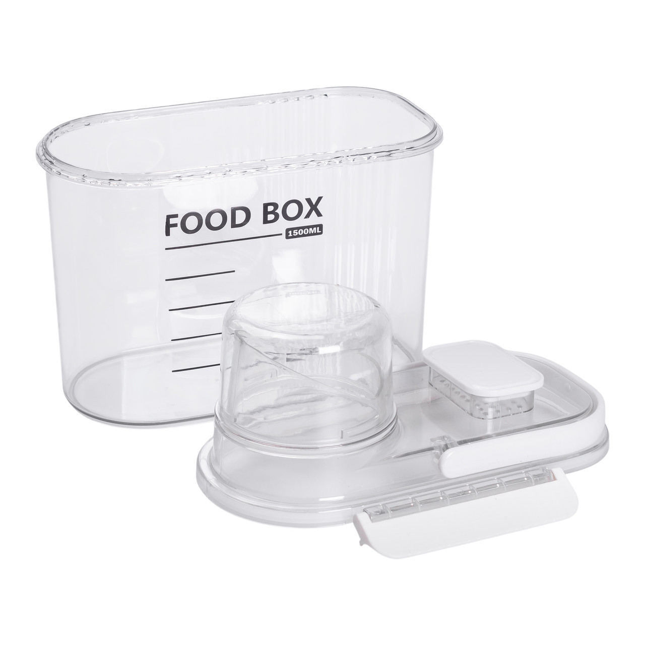 Контейнер для зберігання сипучих продуктів 20х11х22 см з дозатором і мірною шкалою ємність для круп 2л HP-27-13