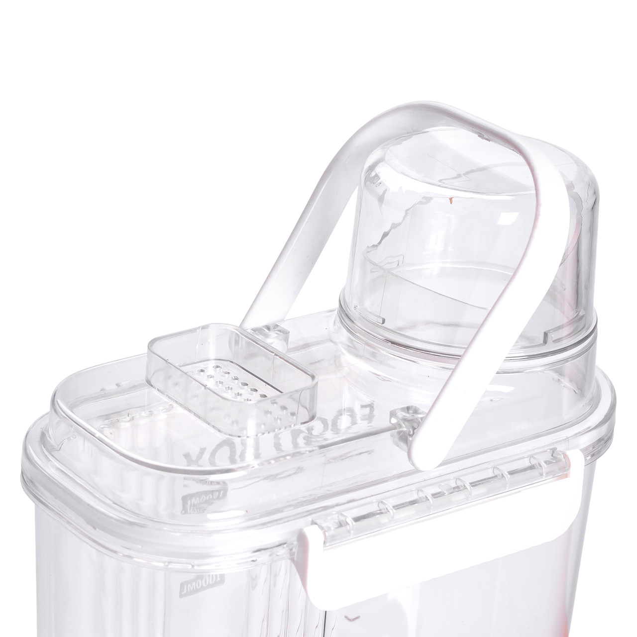 Контейнер для зберігання сипучих продуктів 20х11х22 см з дозатором і мірною шкалою ємність для круп 2л HP-27-13