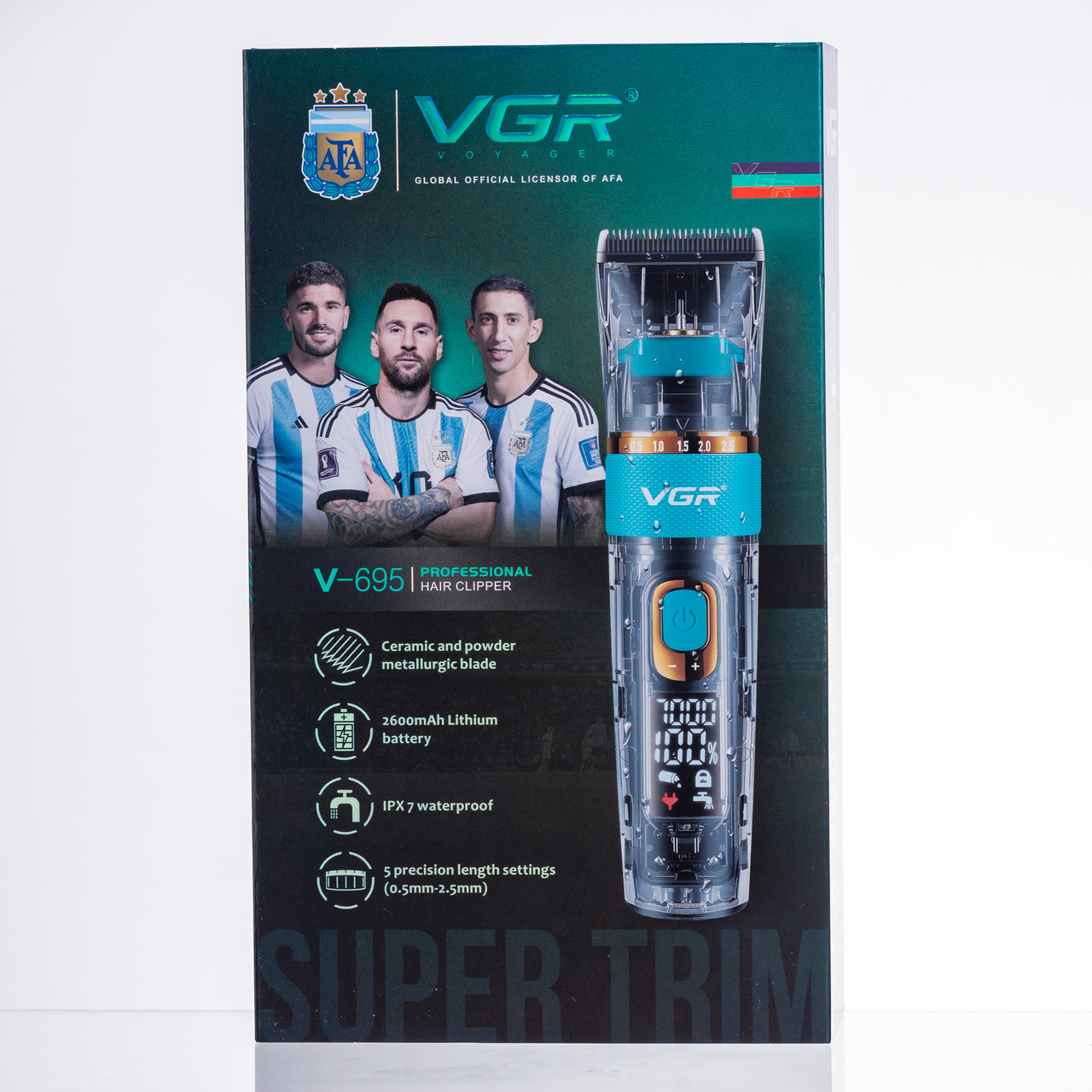 Машинка для стрижки професійна Синій VGR V-695