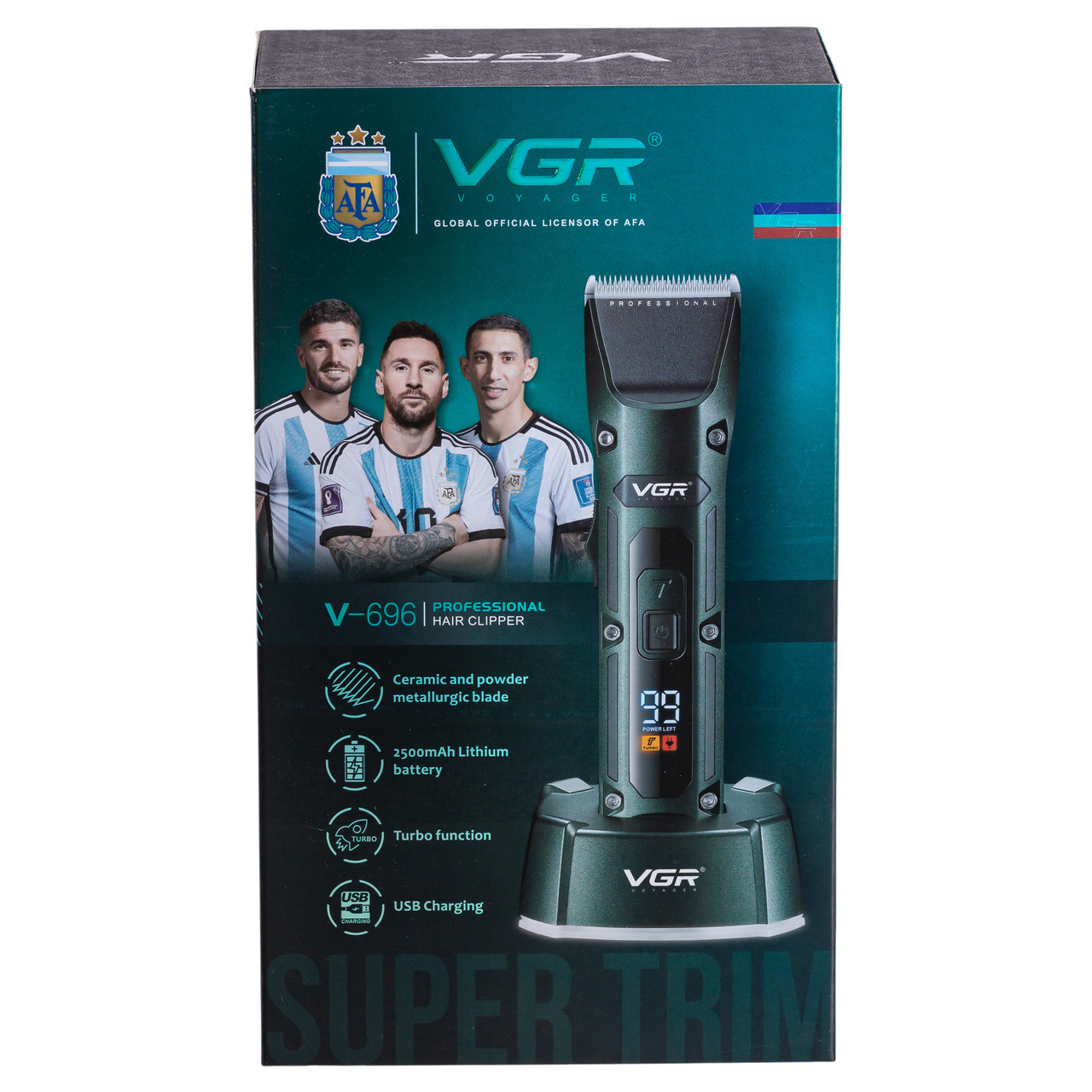 Машинка для стрижки професійна з 4 насадками VGR V-696