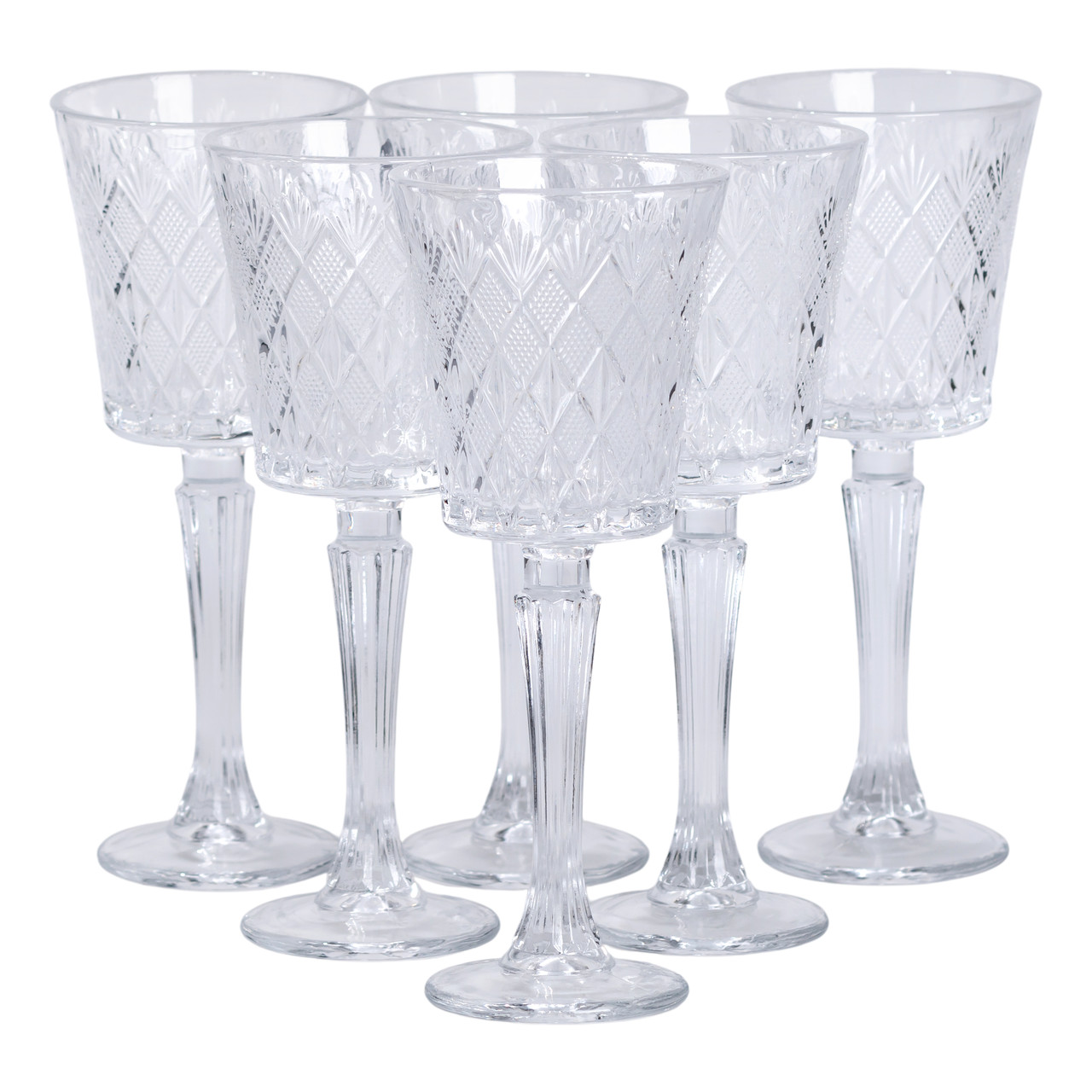 Набір келихів для вина 6 шт 225 мл на високій ніжці HP-19-128