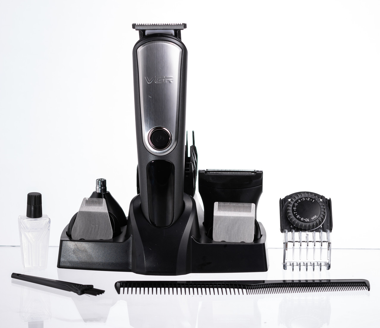 Набір для стрижки волосся 5 в 1 машинка, триммер та бритва VGR V-105
