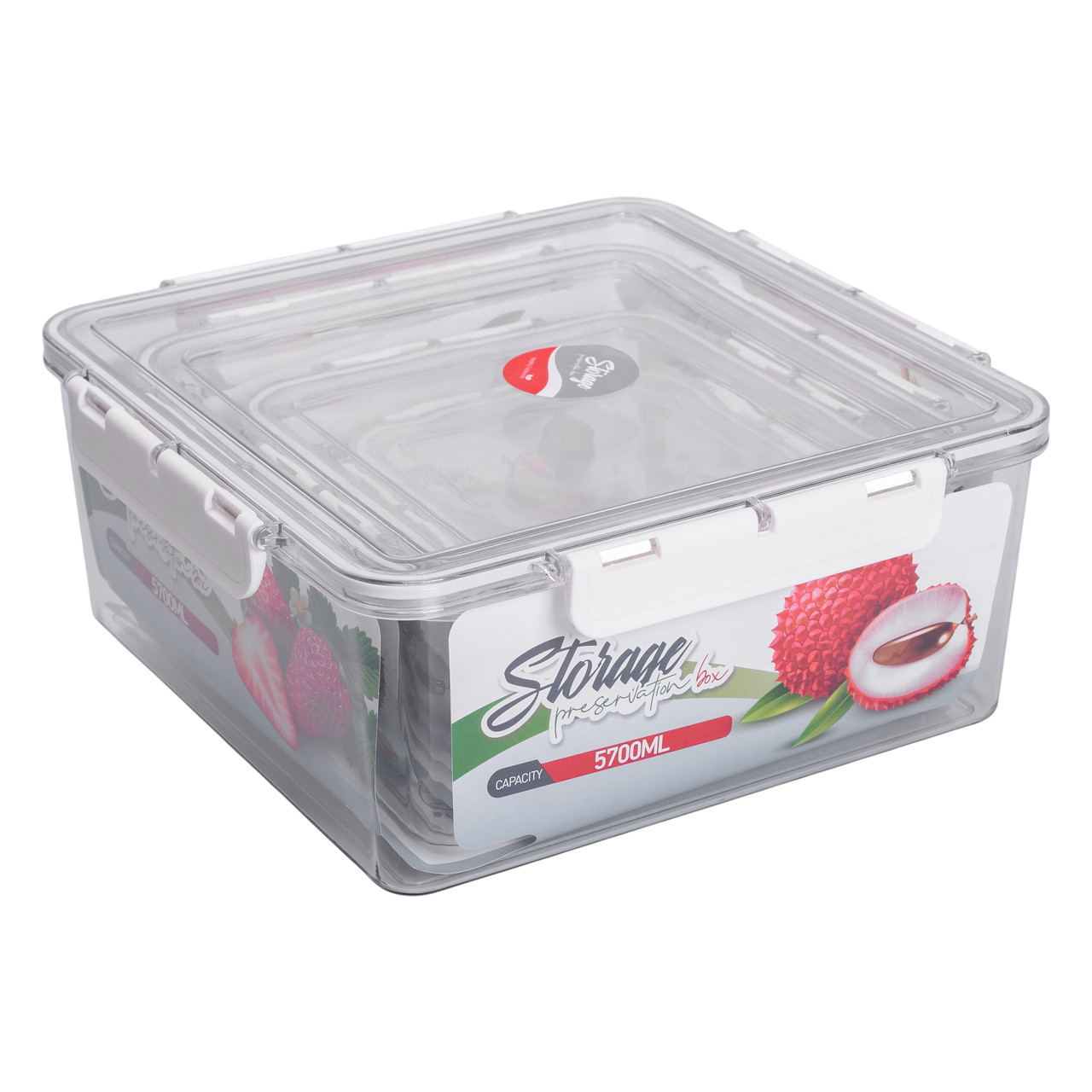 Набір харчових контейнерів для їжі 4 шт 0.7/1.7/3.3/5.7 л на засувках HP-27-4