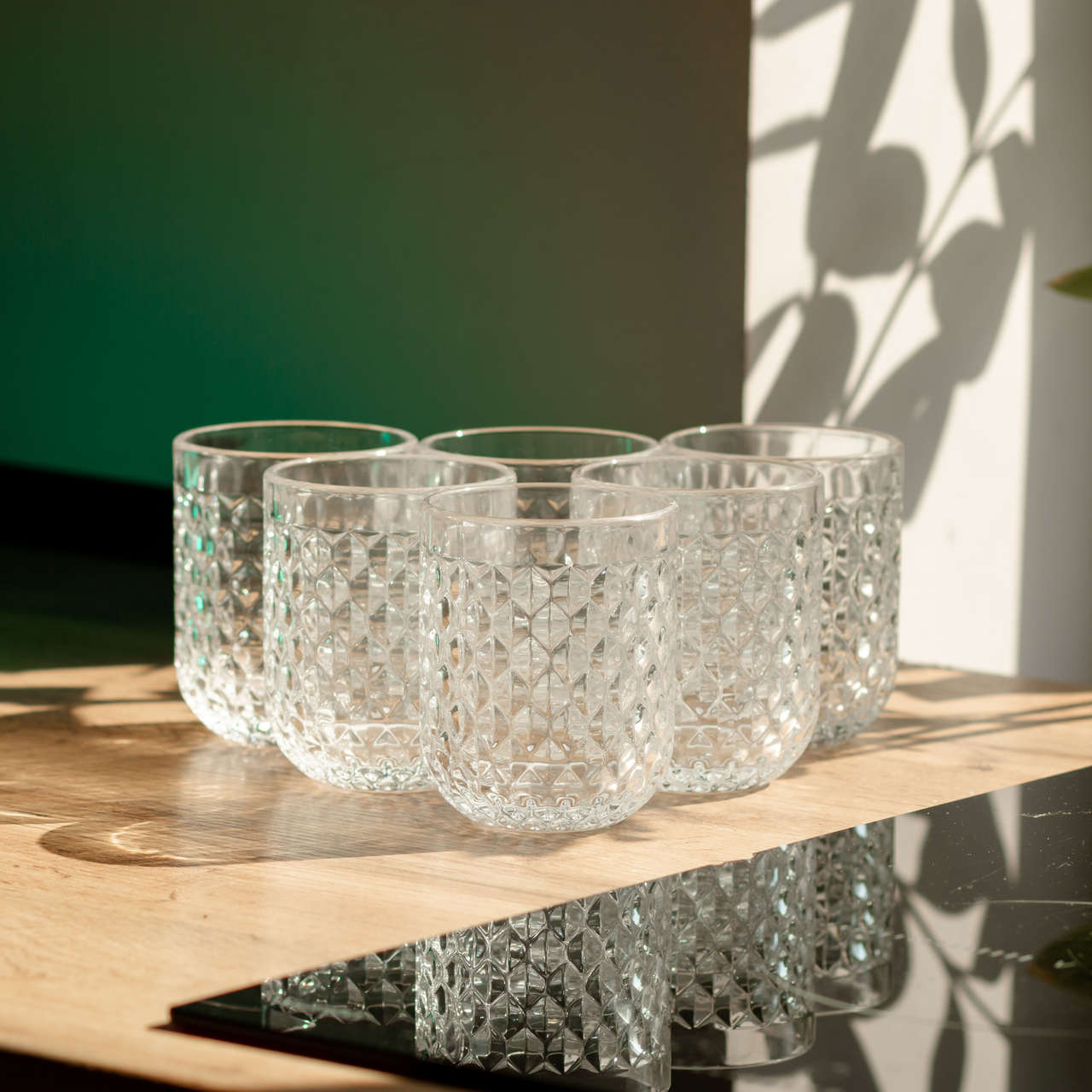 Набір склянок 6 шт по 250 мл Прозорий HP-19-105