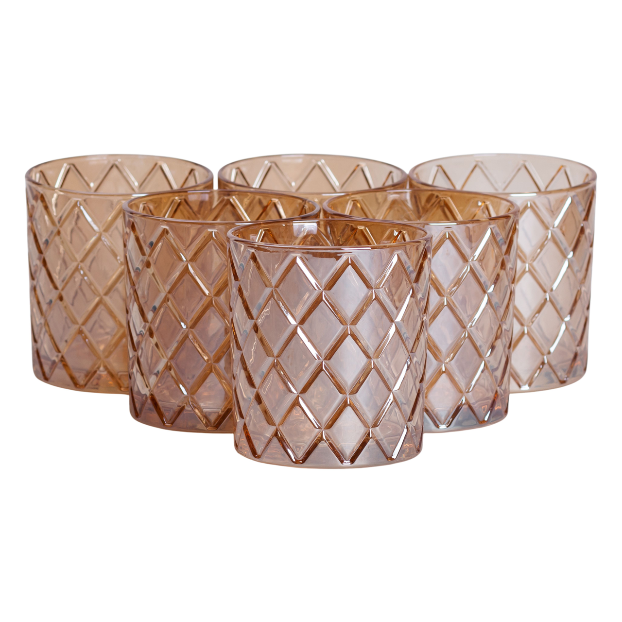 Набір склянок 6 штук по 320 мл для віскі Золото HP-19-11GLASS