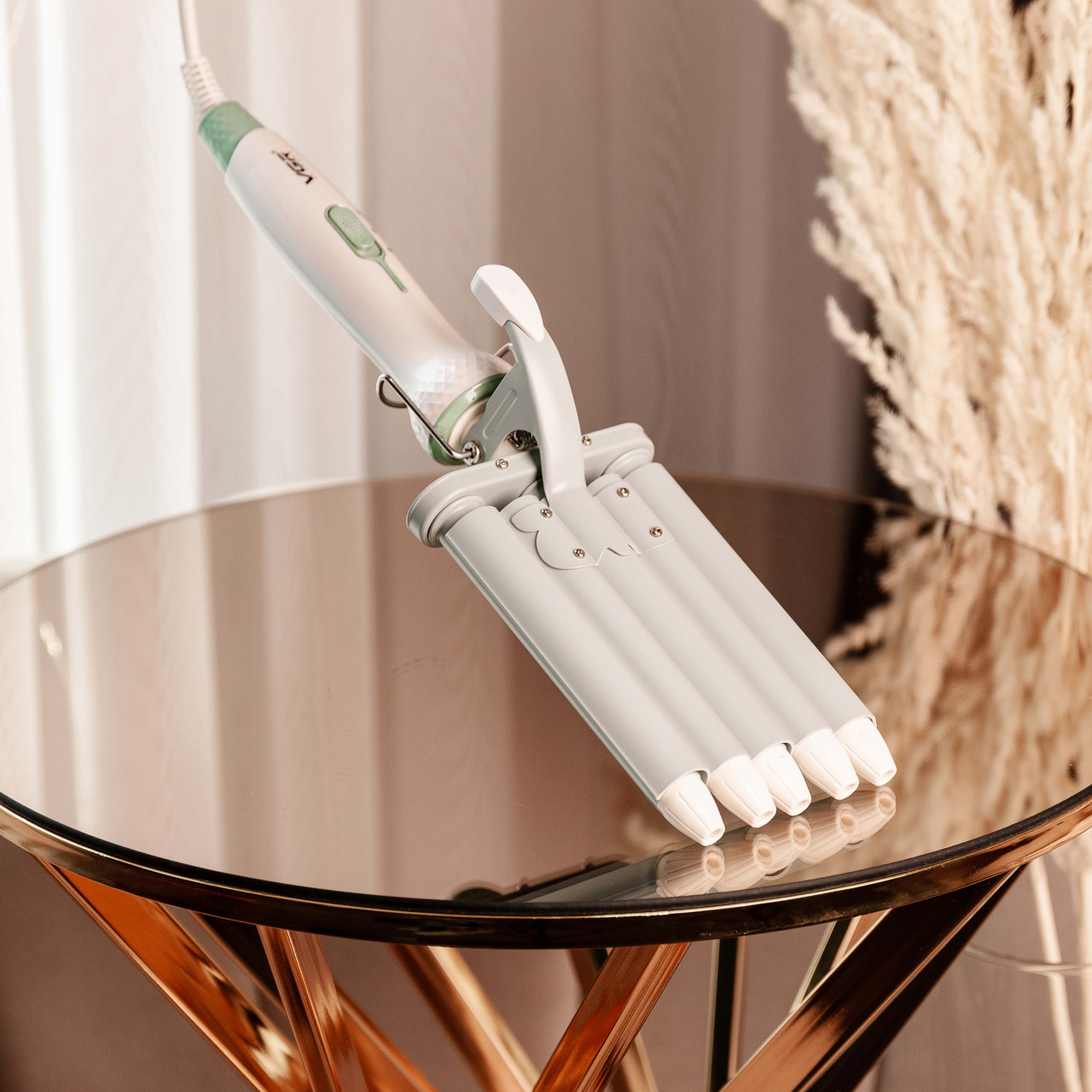 Плойка для волосся п'ять хвиль з регулятором температури керамічна VGR V-597