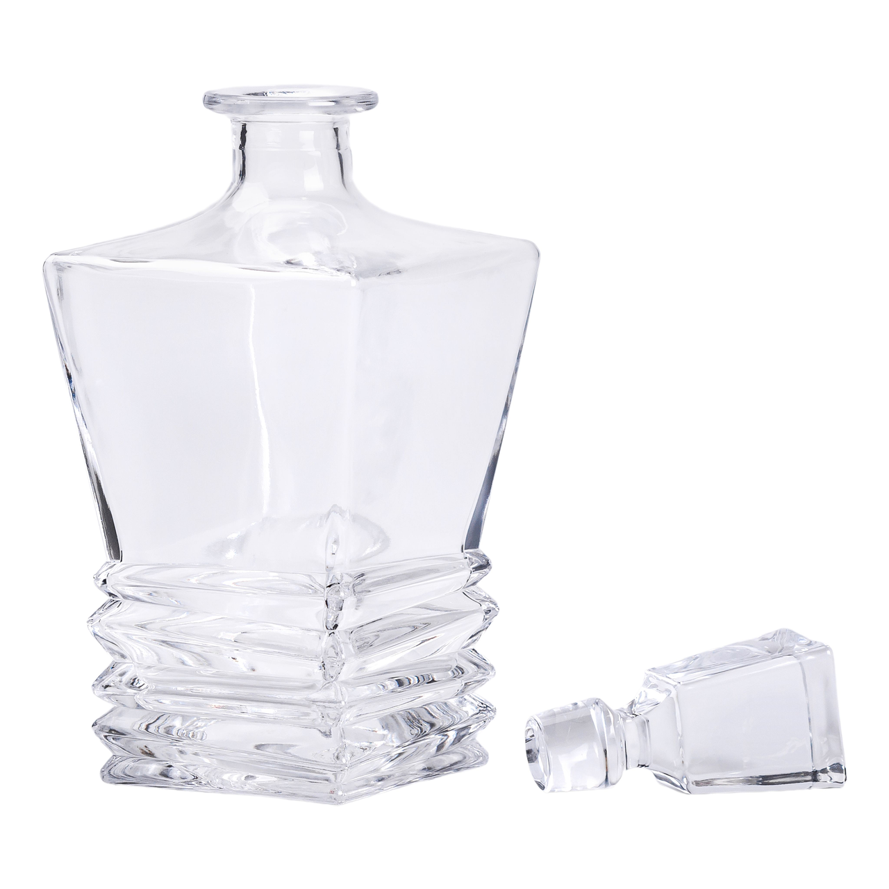 Декантер для віскі 1 літр г 11×11×28 см із пробкою HP-19-34