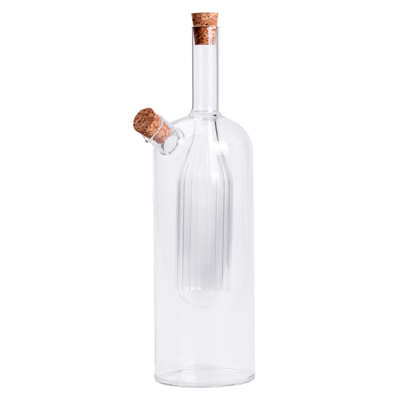 Скляна пляшка подвійна для олії та оцту 2в1 500 мл HP-34-13