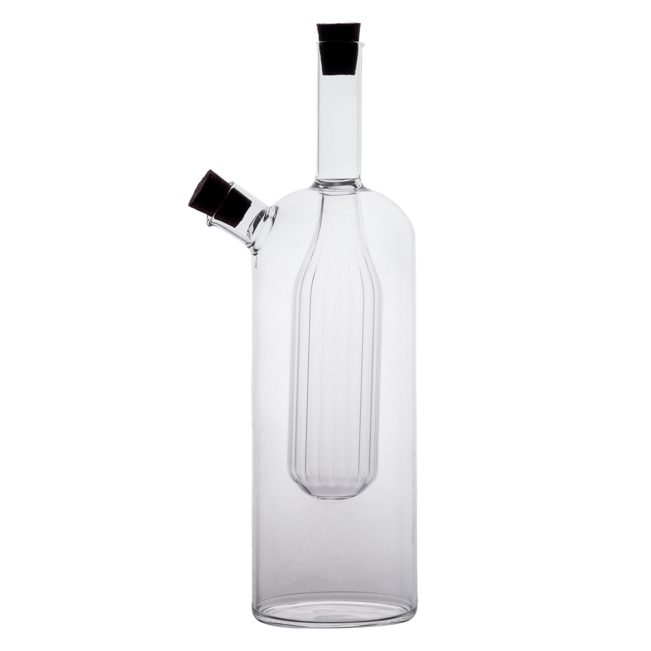 Скляна пляшка подвійна для олії та оцту 2в1 500 мл HP-34-13