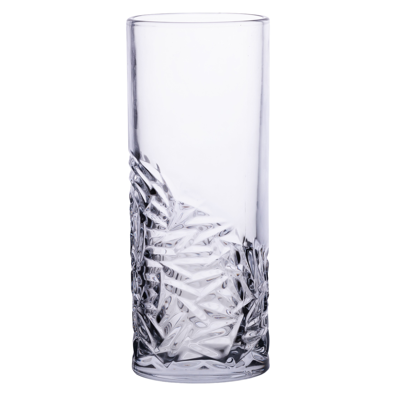 Скляна ваза для квітів 29.5 см прозора HP-19-143