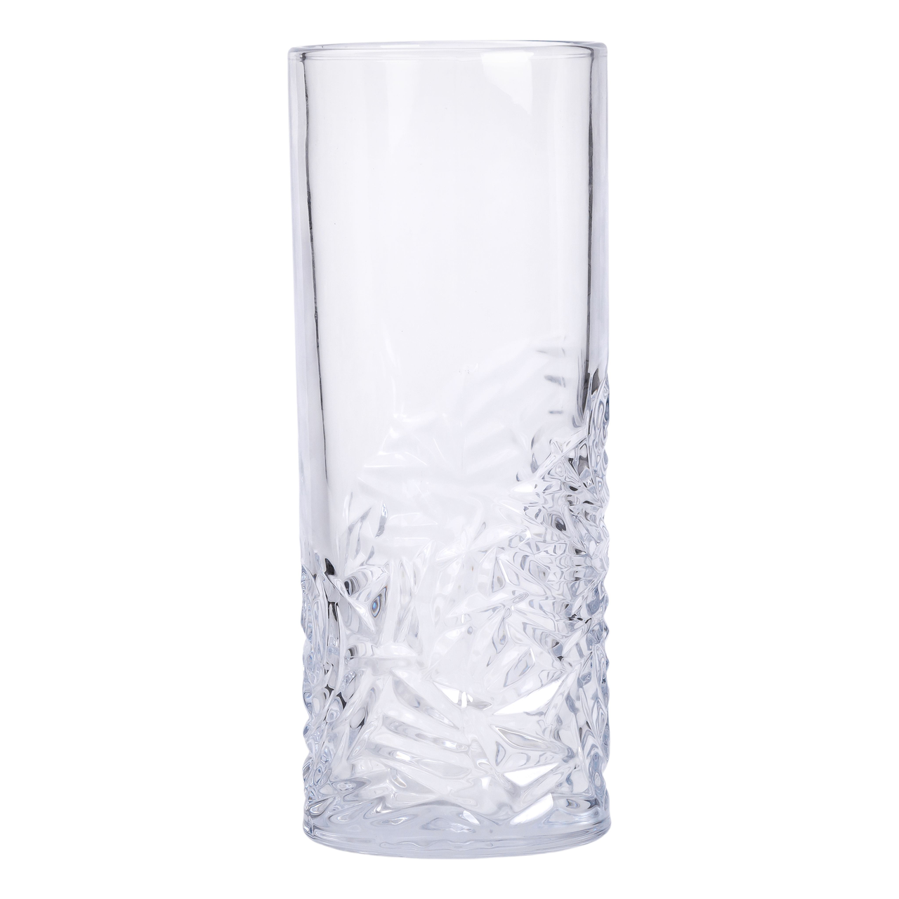 Скляна ваза для квітів 29.5 см прозора HP-19-143