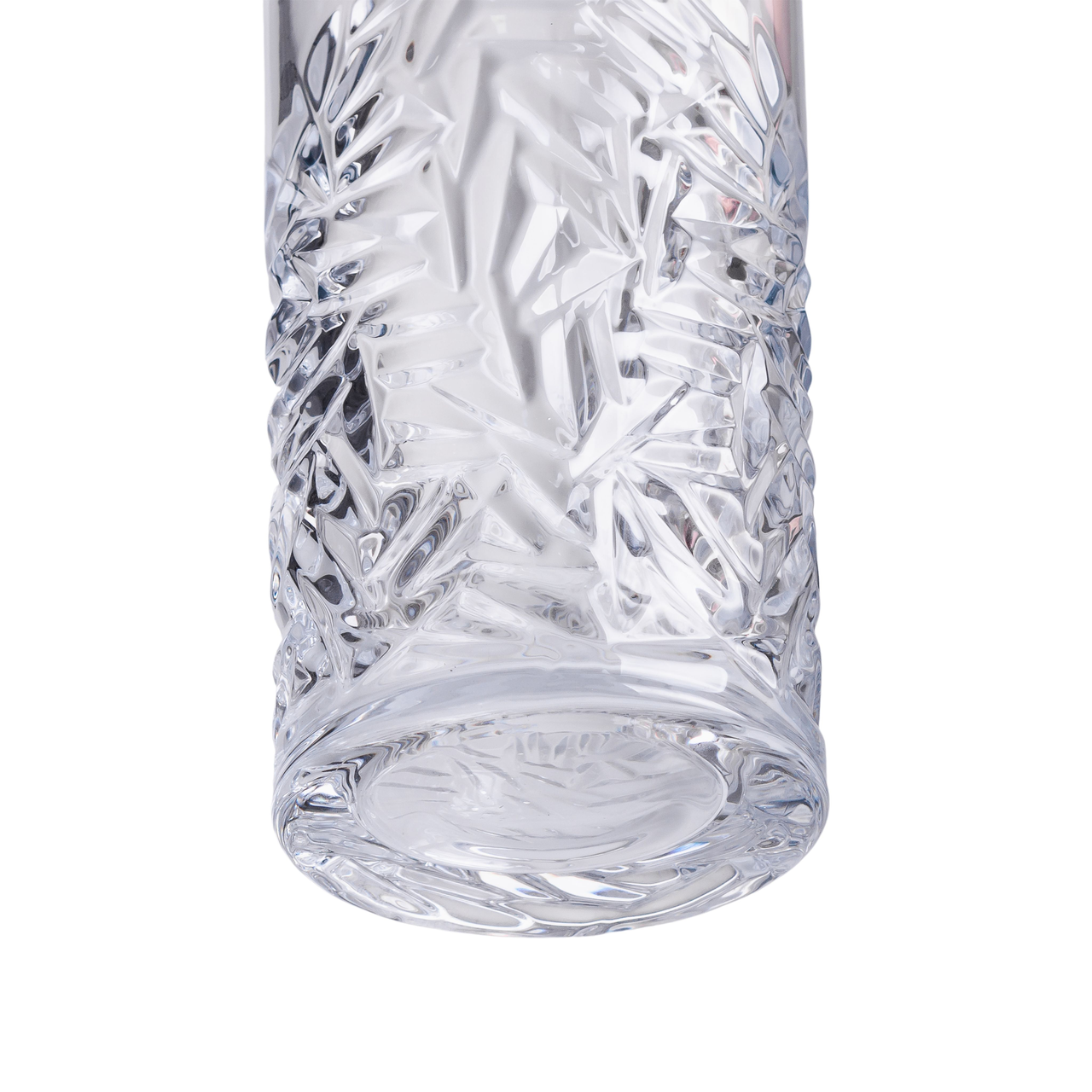 Скляна ваза для квітів 29.5 см прозора HP-19-143