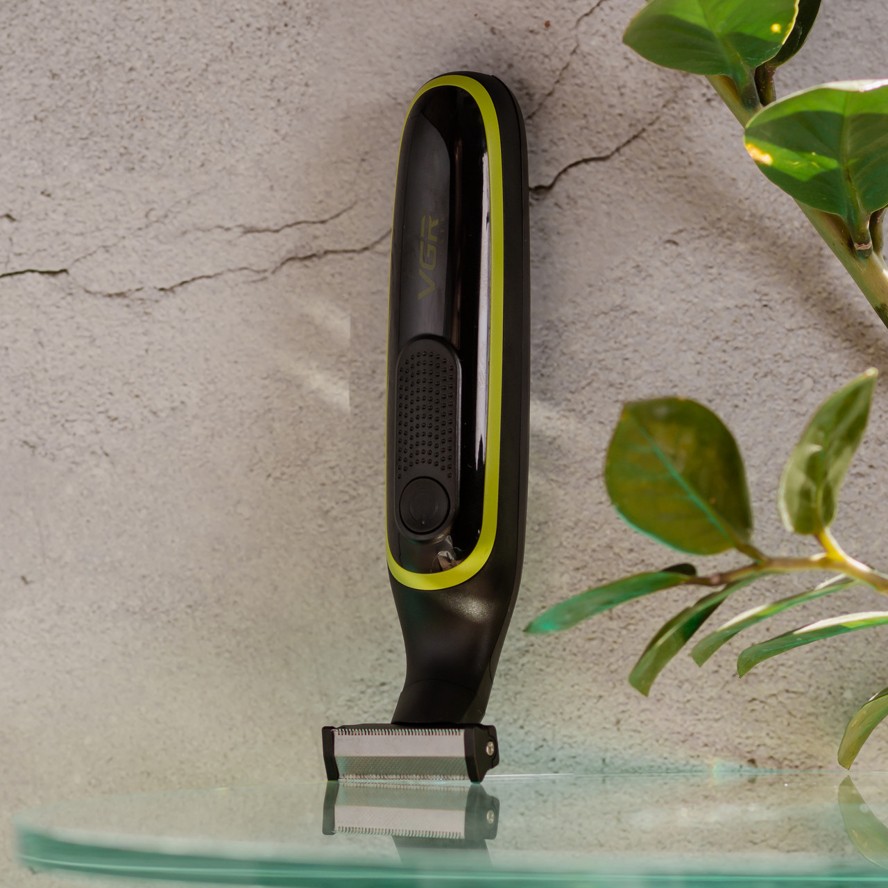 Тример для волосся та бороди з 3 насадками Чорний VGR V-017