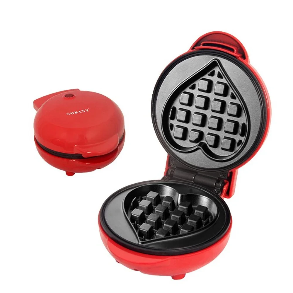 Вафельниця для бельгійських вафель 550 Вт з антипригарним покриттям Sokany SK-BBQ-849