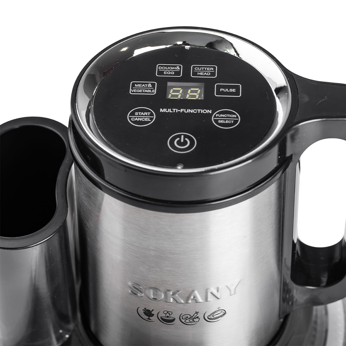 Чопер подрібнювач 600 Вт 6 лез з чашею на 2,5 літра м'ясорубка Sokany SK-06035