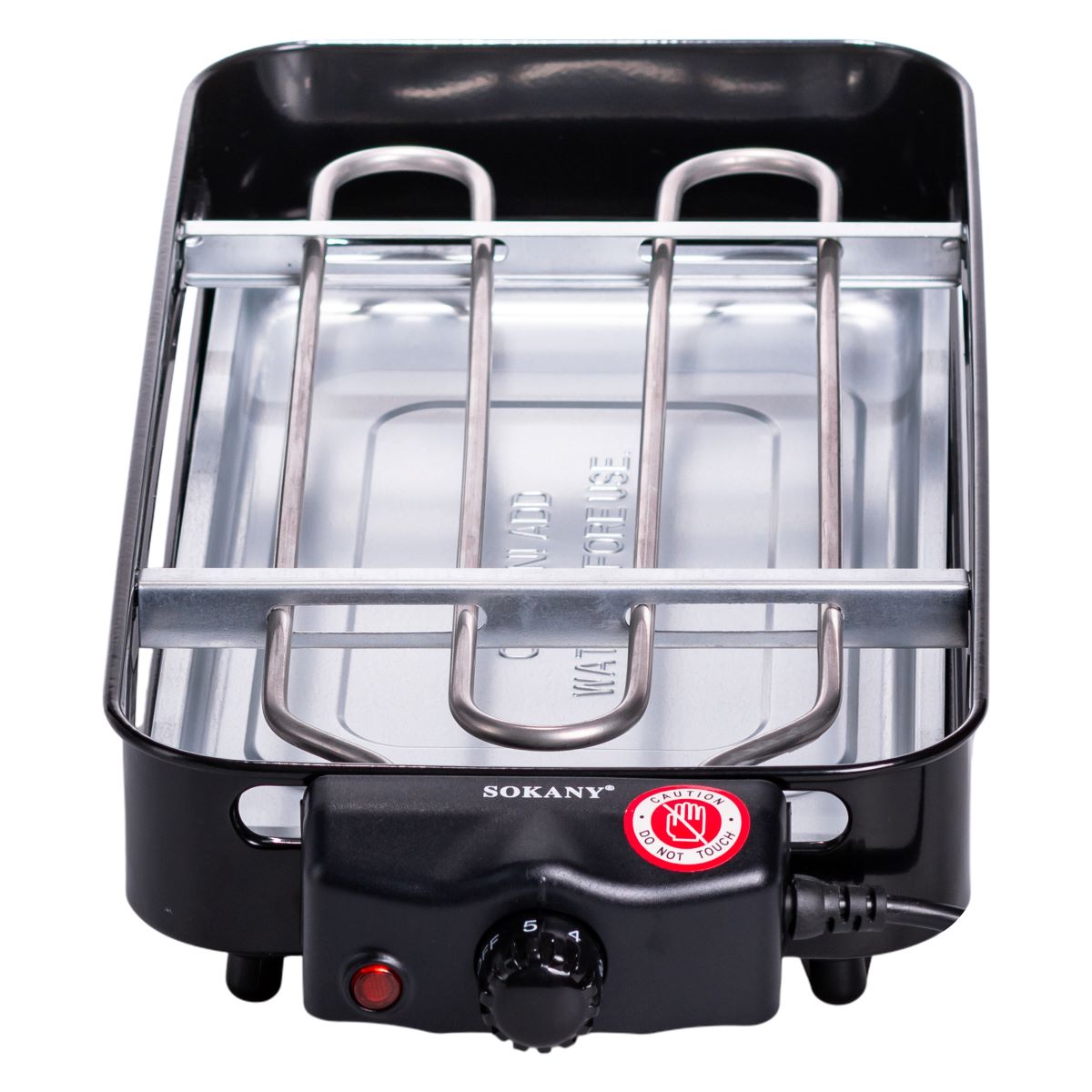 Електричний гриль  настільний чорний 1500 Вт Sokany SK-6112