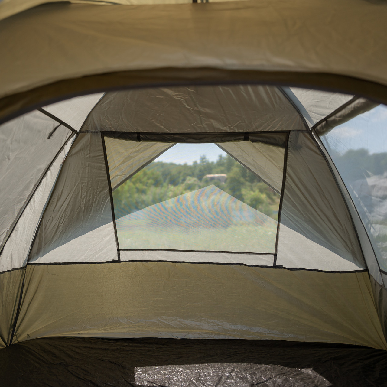 Намет автоматичний тримісний 2*2 (м) кемпінговий туристичний LU-0016GR Хакі