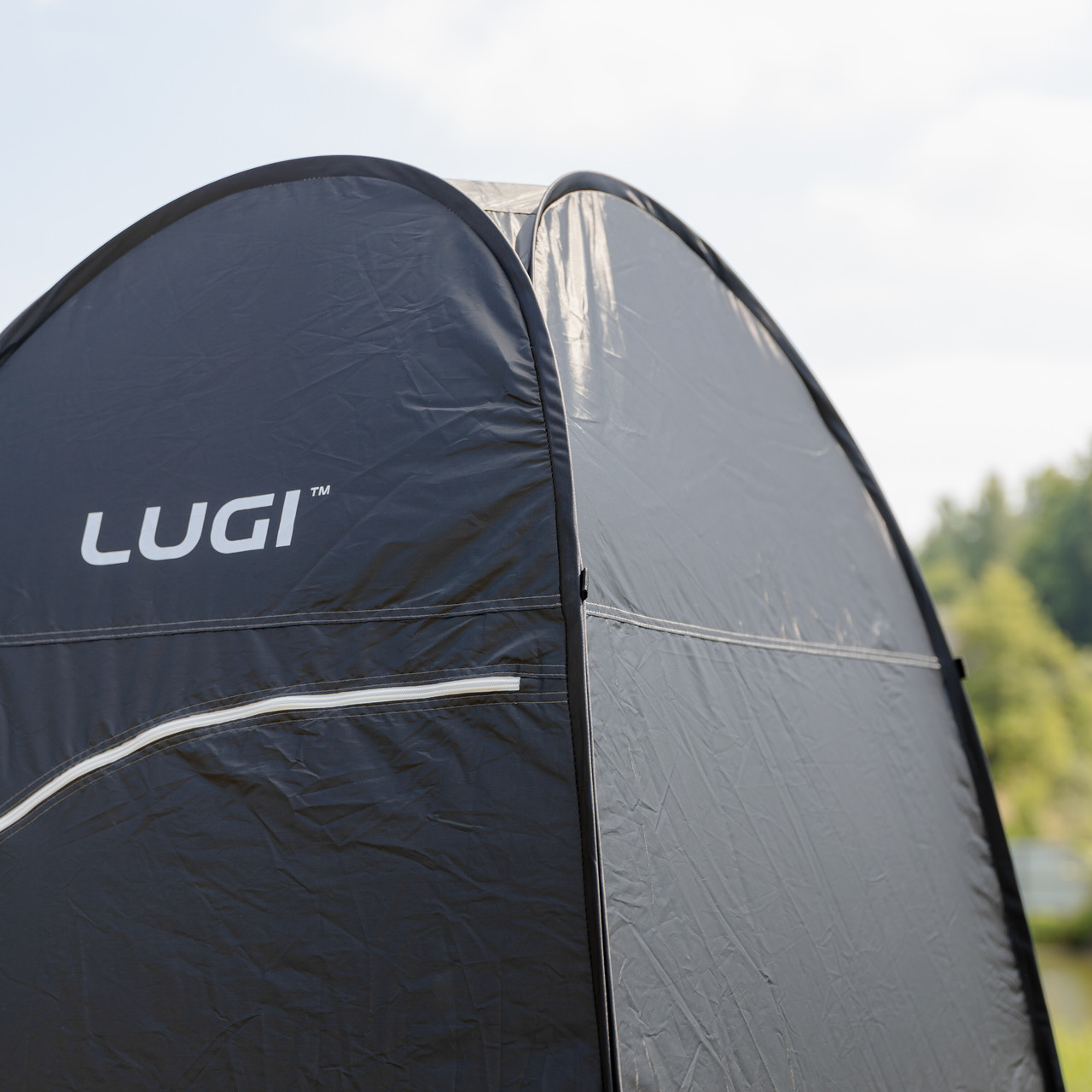 Намет душ-туалет для кемпінгу автомат 120×120×190 (см) тент для душу та туалету туристичний LU-015DB Чорний