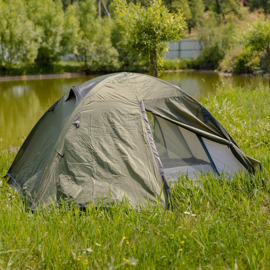 Намет двомісний 210×160×120 (см) кемпінговий туристичний LU-017 Хакі