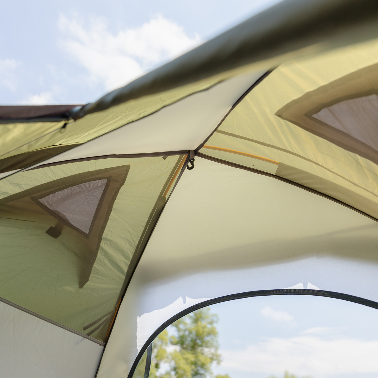 Намет двомісний 210×160×120 (см) кемпінговий туристичний LU-017 Хакі