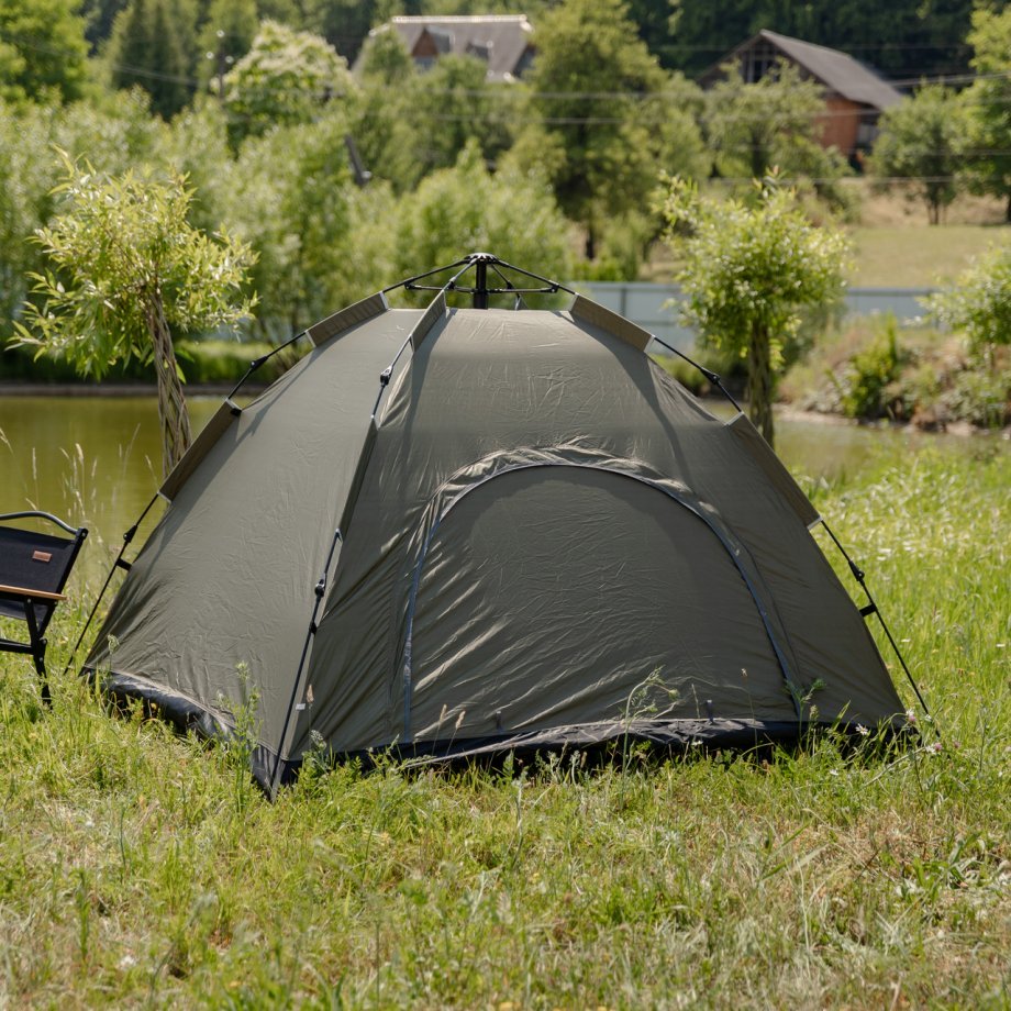 Намет кемпінговий 2 на 2 метри автоматичний для риболовлі походу туристичний LU-019GR Зелений
