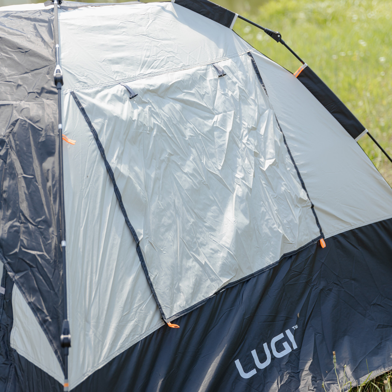 Намет автоматичний тримісний 2 на 2 (м) кемпінговий туристичний LU-016B Чорний