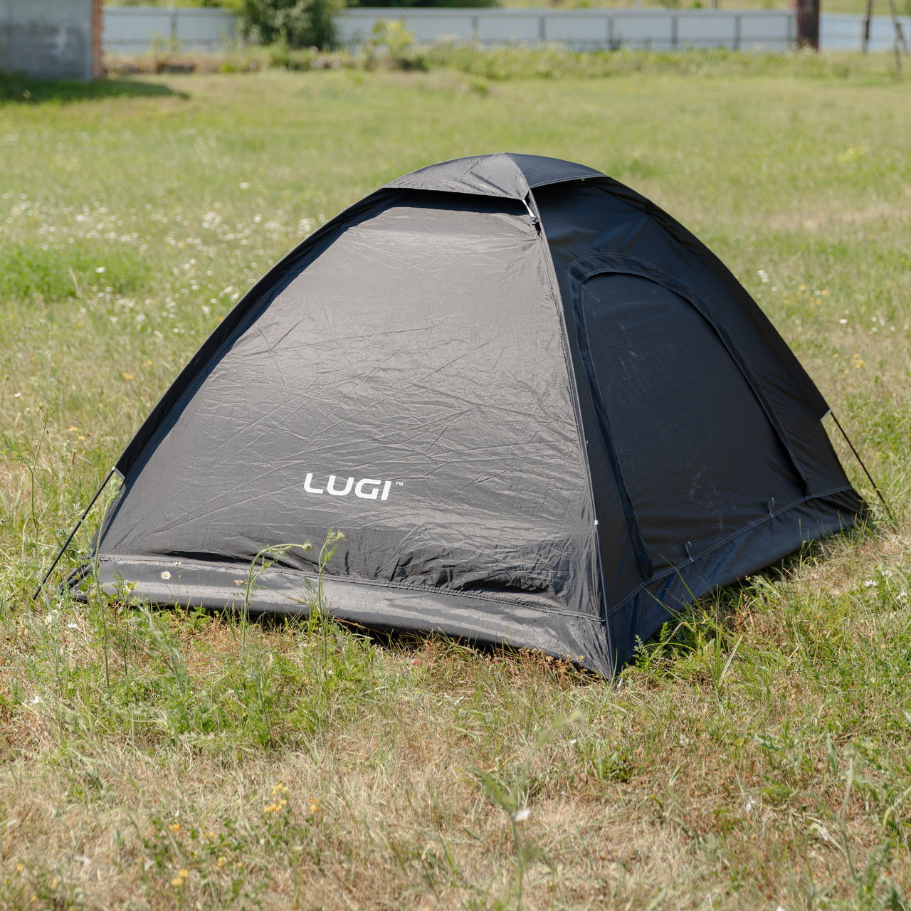 Намет двомісний 200×150×120 см кемпінговий туристичний для риболовлі LU-025B Чорний