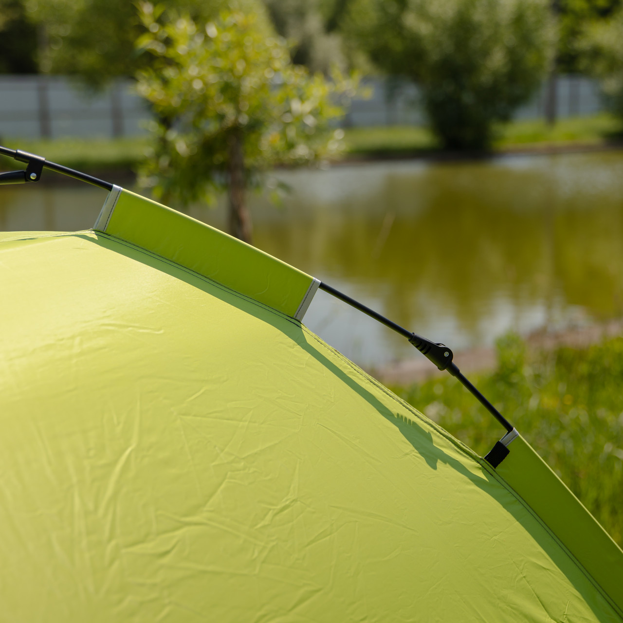 Намет кемпінговий 2 на 2 метри автоматичний для риболовлі походу туристичний LU-019M Салатовий