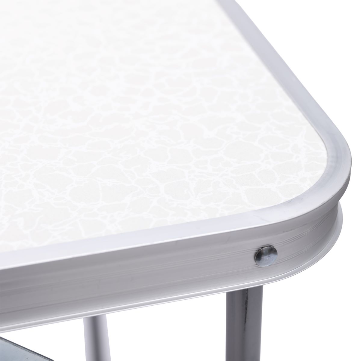 Стіл для пікніка розкладний 75×55×65 (см) Білий Lugi JY-7555W