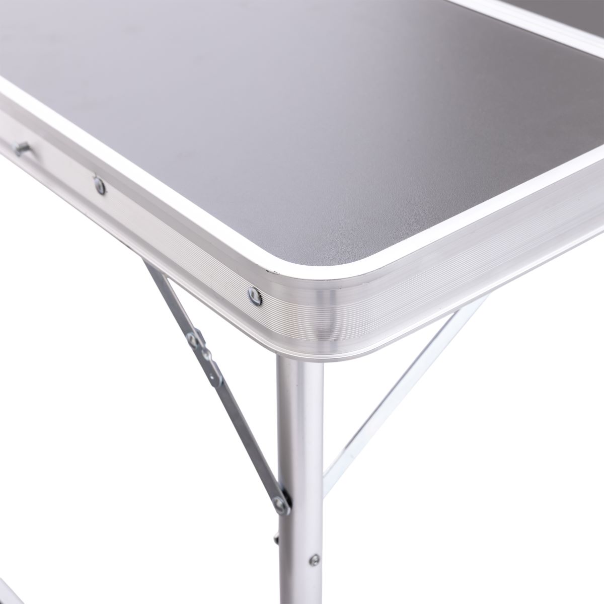 Комплект туристичний стіл + 2 лавки складні меблі Сірий Lugi JY-9060G