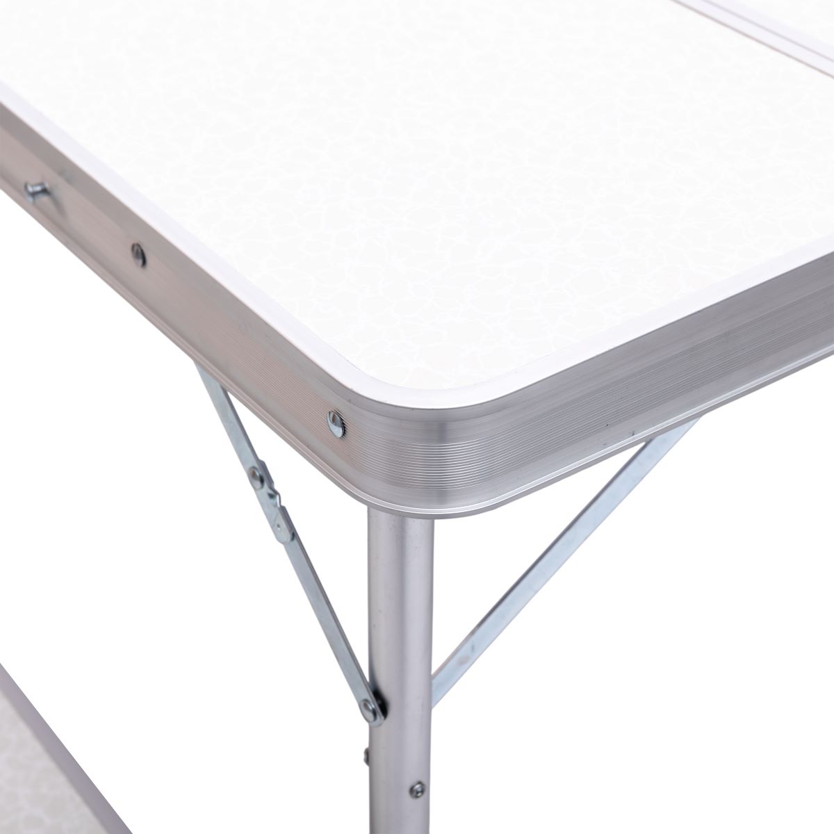 Комплект туристичний стіл + 2 лавки складні меблі Білий Lugi JY-9060W