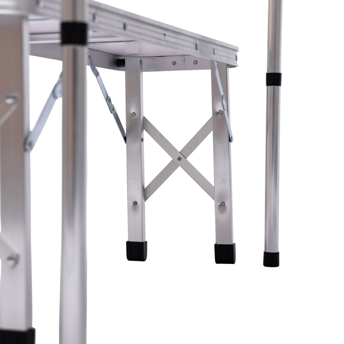 Комплект туристичний стіл + 2 лавки складні меблі Білий Lugi JY-9060W