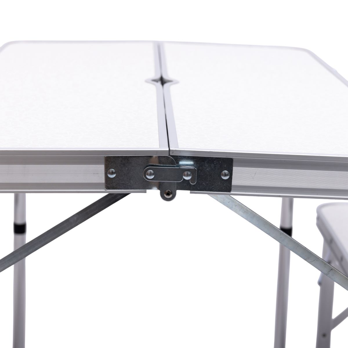 Комплект туристичний стіл + 2 лавки складні меблі Білий Lugi JY-9060W