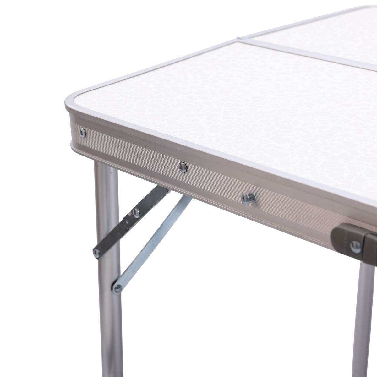 Комплект туристичний стіл + 2 лавки складні меблі Білий Lugi JY-9060W