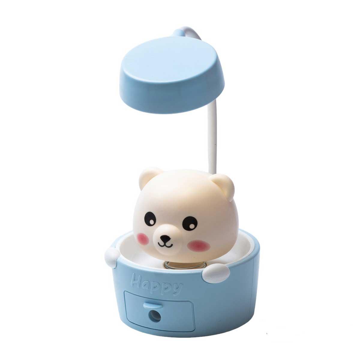 Дитяча настільна лампа висота 27 см світильник з точилкою для олівців HP12268B