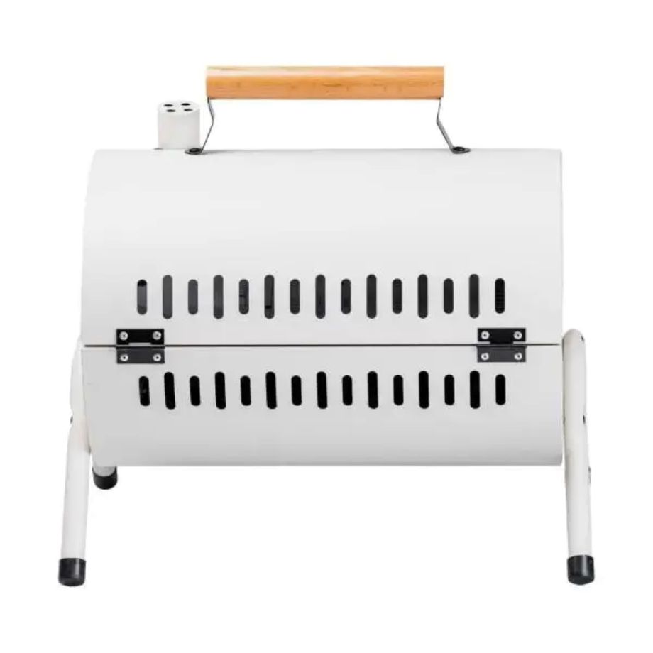 Мангал вугільний двосторонній 38×28×40 см з решіткою білий HP452GBE