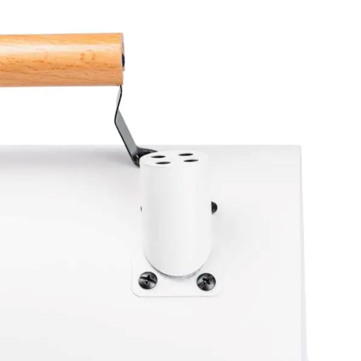 Мангал вугільний двосторонній 38×28×40 см з решіткою білий HP452GBE