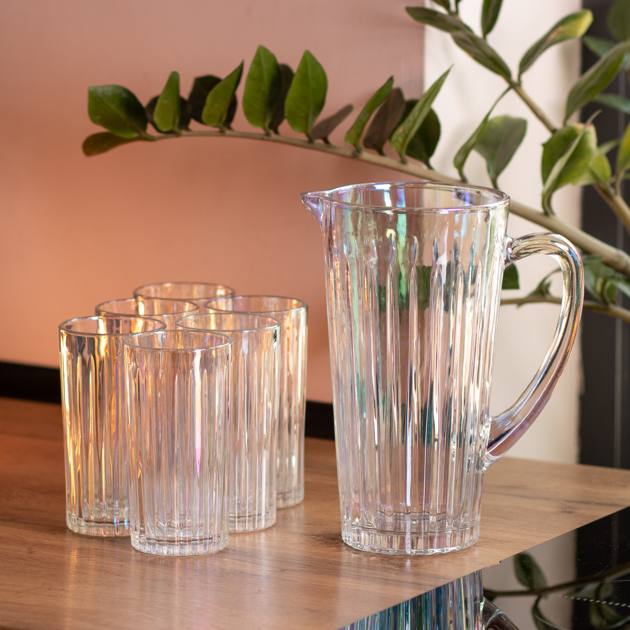 Глечик 1,2 літра зі склянками 6 штук по 320 (мл) HP-19-9