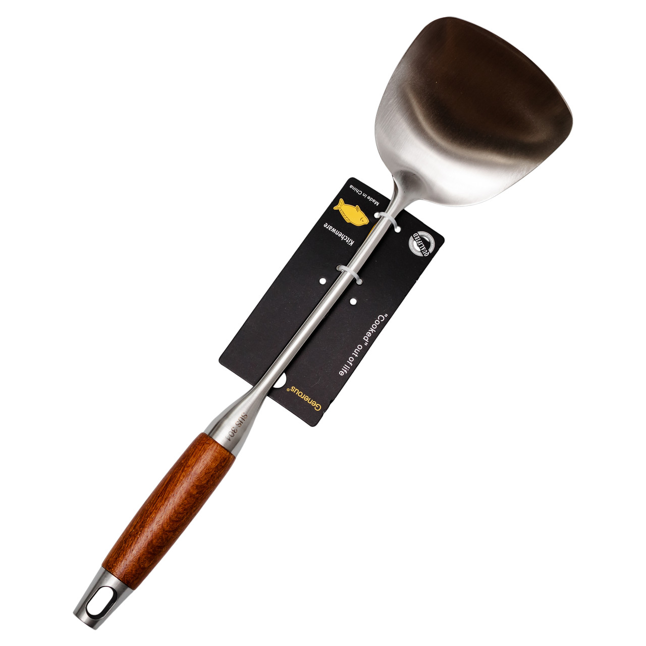 Лопатка кухонна для сковороди 38 (см) з нержавіючої сталі HP-8-44