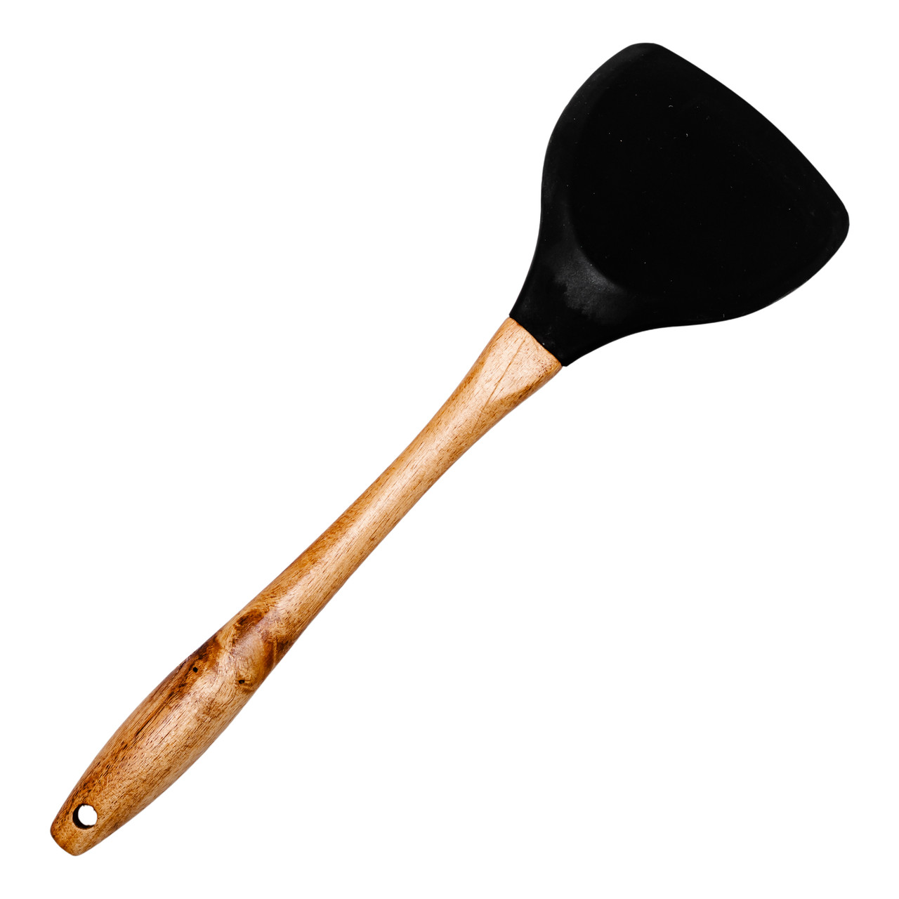 Лопатка силіконова кухонна для сковороди 33.5 (см) лопатка з силікону для кухні з дерев&apos;яною ручкою HP-8-55