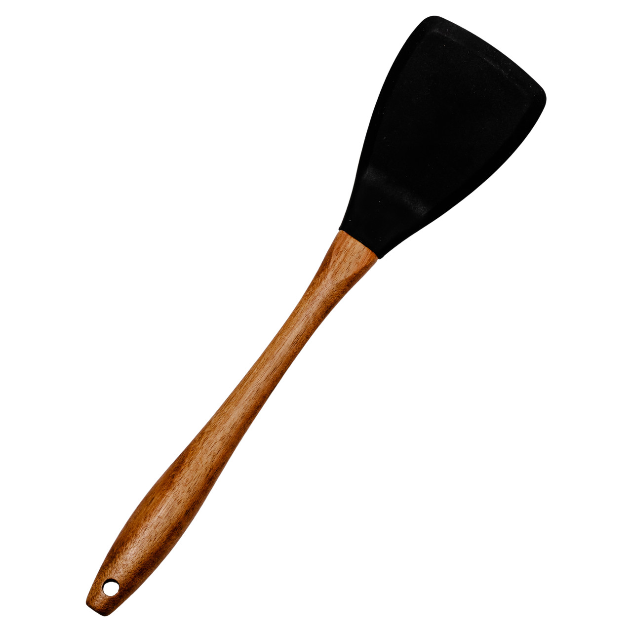 Лопатка силіконова кухонна для сковороди 33 (см) лопатка з силікону для кухні з дерев&apos;яною ручкою HP-8-56