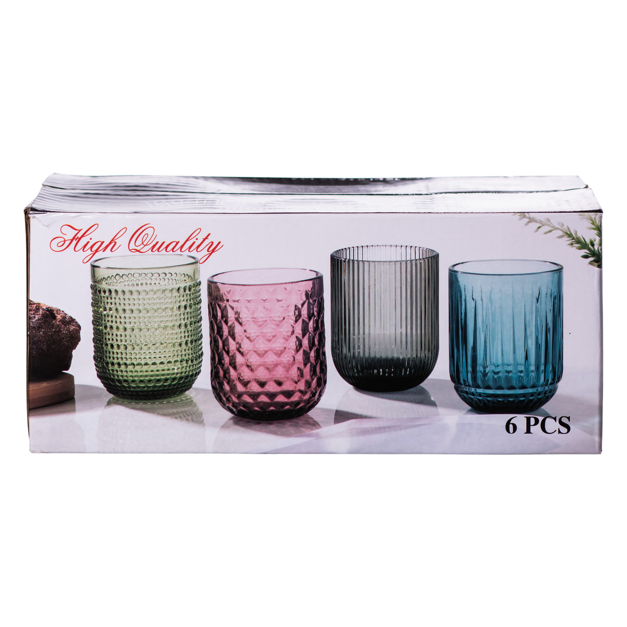 Набір склянок 6 шт  250 (мл) для холодних напоїв Хамелеон HP-19-111