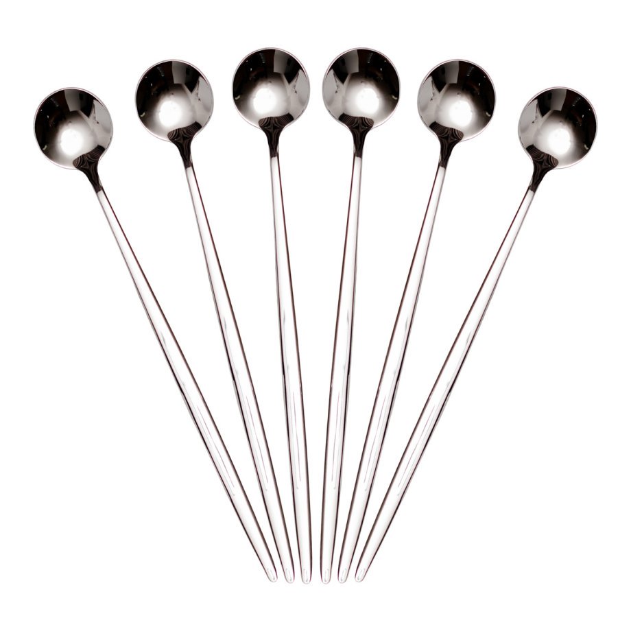 Набір десертних ложок 6 штук нержавіючої сталі 20.5 (см) Срібло HP-8-32