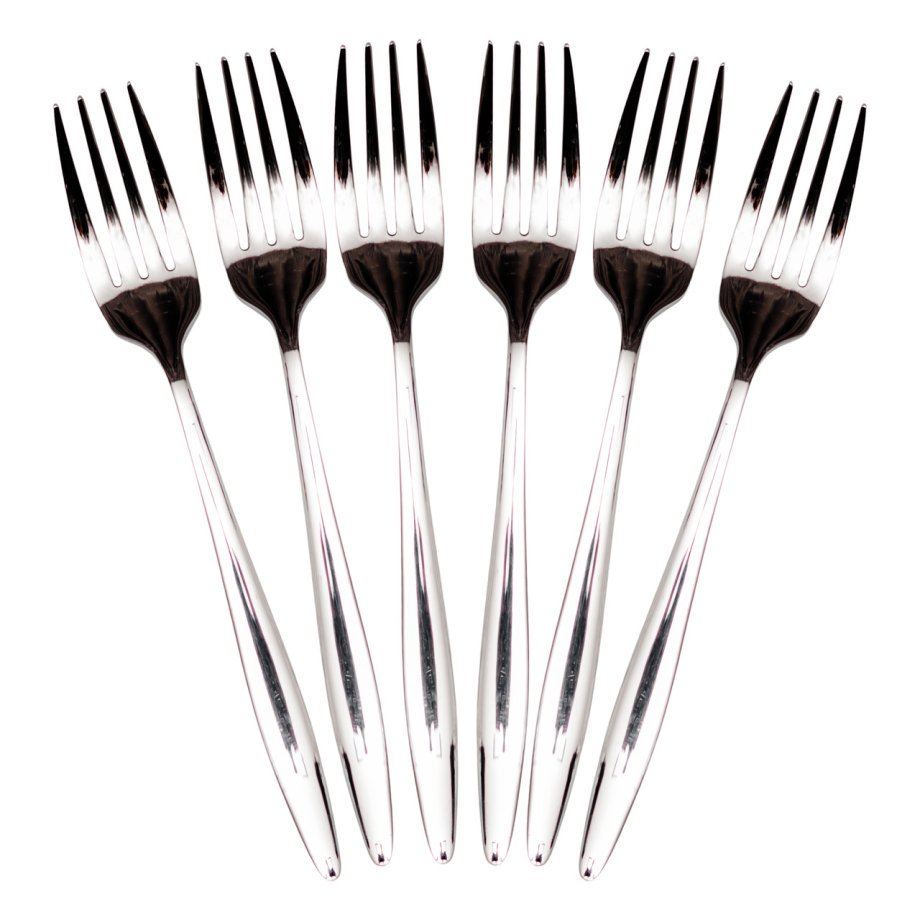 Набір десертних виделок 6 предметів 14 (см) Срібло HP-8-30