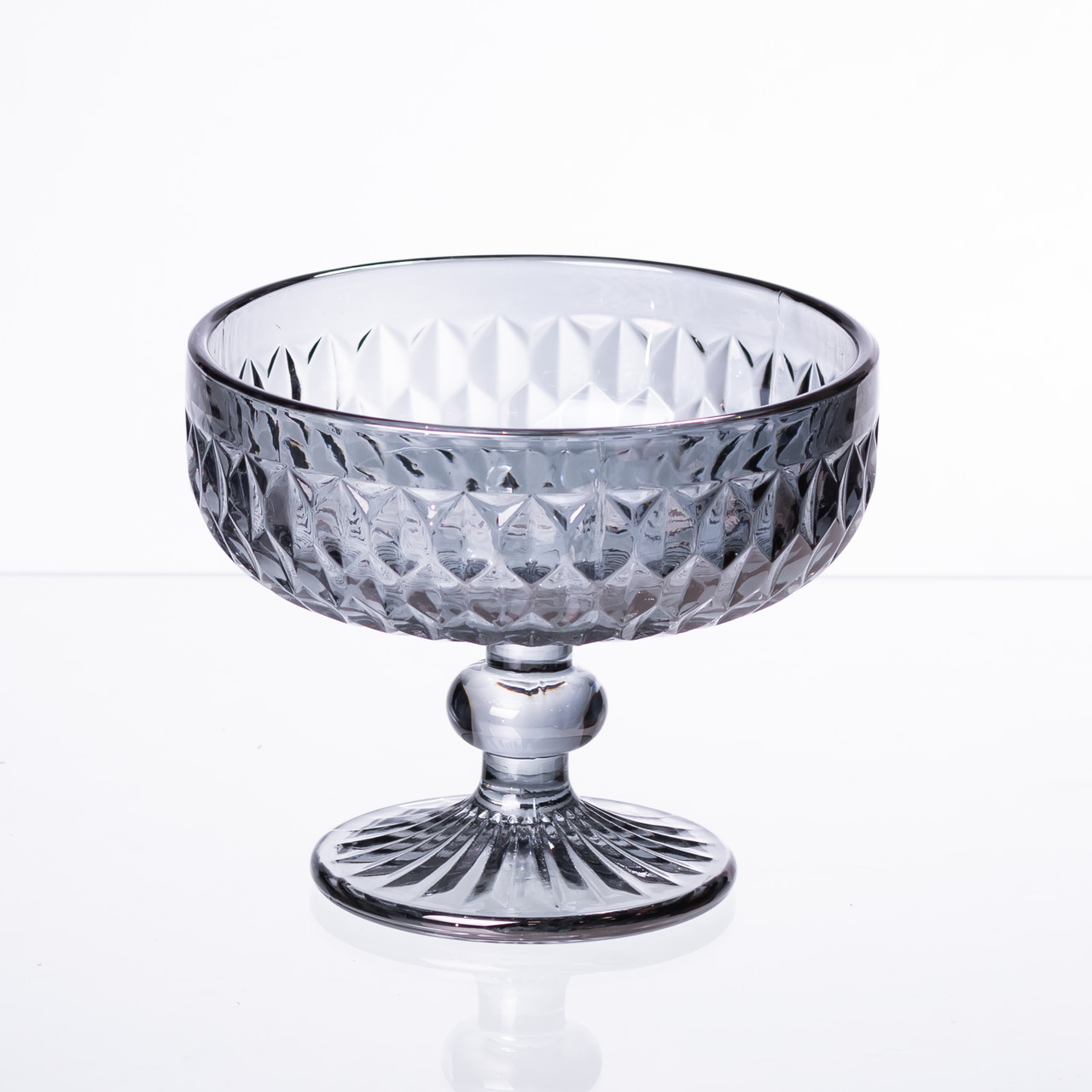 Набір креманок на ніжці 6 шт 300 (мл) Сірий HP-19-118