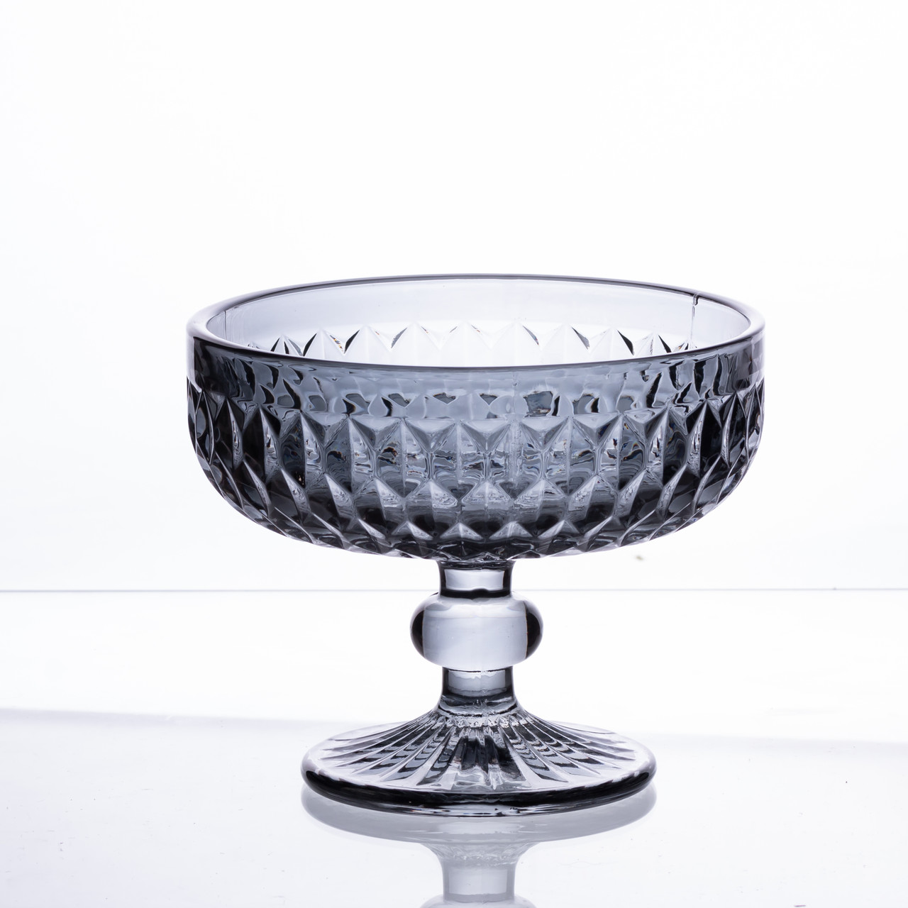 Набір креманок на ніжці 6 шт 300 (мл) Сірий HP-19-118