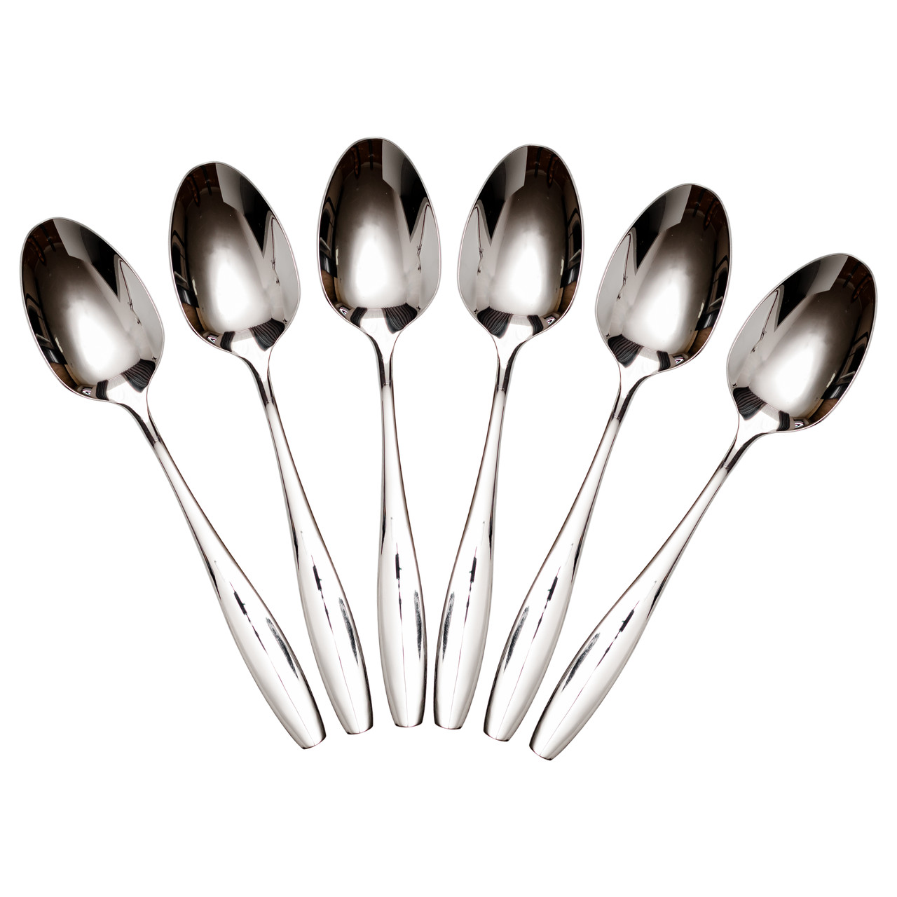 Набір столових ложок 6 штук з нержавіючої сталі 20 (см) Срібло HP-8-17