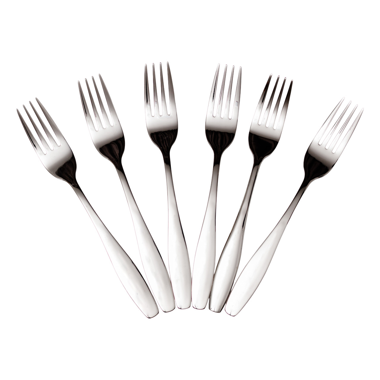 Набір столових виделок 6 штук з нержавіючої сталі 20 (см) Срібло HP-8-18