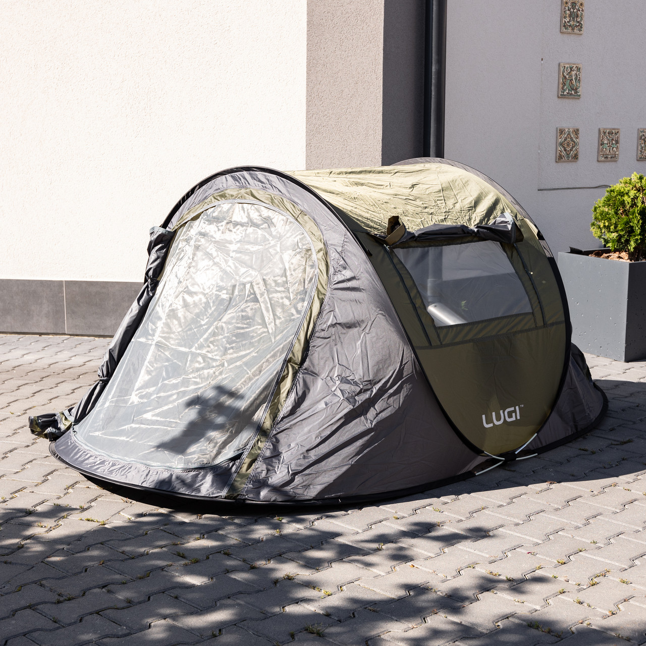 Намет туристичний 245×145×100 (см) кемпінговий для риболовлі 2 х місний Зелений LU-030GR